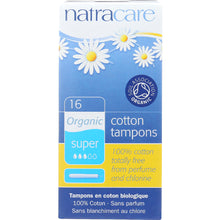 Load image into Gallery viewer, NATRACARE: Organic Cotton Tampons Super with Applicator, 16 Tampons