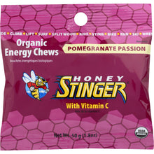 Load image into Gallery viewer, HONEY STINGER: Organic Energy Chews Pomegranate Passion, 1.8 Oz