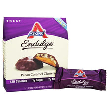 Load image into Gallery viewer, ATKINS NUTRITIONAL: Endulge Pecan Caramel Clusters Bars 5 Count (1 oz each), 5 oz