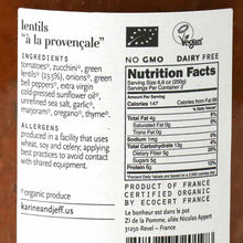 Load image into Gallery viewer, KARINE &amp; JEFF: Lentils A La Provencale, 18.3 oz
