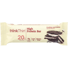 Load image into Gallery viewer, THINKTHIN: High Protein Bar Cookies and Creme, 2.1 oz