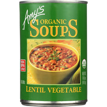 Load image into Gallery viewer, AMY'S: Organic Soup Lentil Vegetable, 14.5 Oz