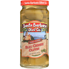 Load image into Gallery viewer, SANTA BARBARA: Olive Bleu Cheese Stuffed Olives, 5 oz
