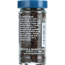 Load image into Gallery viewer, MORTON &amp; BASSETT: Whole Black Peppercorns, 2.1 oz