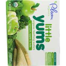 Load image into Gallery viewer, PLUM ORGANICS: Little Yums Organic Teething Wafers Spinach Apple &amp; Kale 6 pack, 3 oz