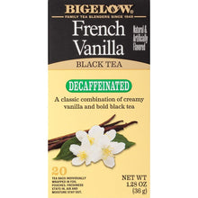Load image into Gallery viewer, BIGELOW: French Vanilla Decaf Tea 20 Bags, 1.28 oz
