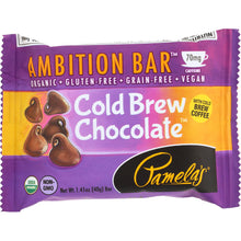 Load image into Gallery viewer, PAMELAS: Cold Brew Chocolate Ambition Bar 1.41 Oz