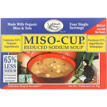 Load image into Gallery viewer, EDWARD &amp; SONS: Miso Cup Mix Reduced Salt Organic 3-4 P, 1 oz