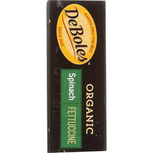Load image into Gallery viewer, DEBOLES: Organic Spinach Fettuccine, 8 oz