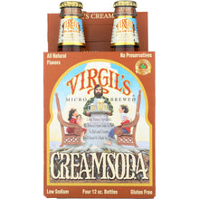 Load image into Gallery viewer, VIRGILS: Cream Soda Micro Brewed, 4 pack, 48 oz