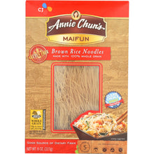Load image into Gallery viewer, ANNIE CHUNS: Maifun Brown Rice Noodles, 8 oz