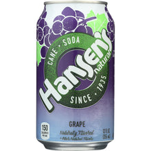 Load image into Gallery viewer, HANSEN: Cane Soda Grape 6-12oz, 72 oz