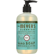 Load image into Gallery viewer, MRS MEYERS CLEAN DAY: Liquid Hand Soap Basil Scent, 12.5 oz