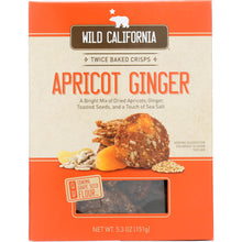 Load image into Gallery viewer, WILD CALIFORNIA: Apricot Ginger Crisps, 5.3 oz