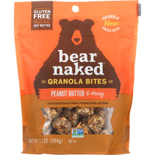 Load image into Gallery viewer, BEAR NAKED: Granola Bites Peanut Butter &amp; Honey 7.2 Oz