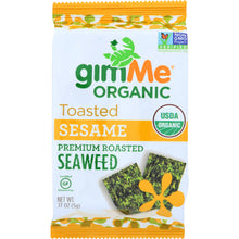 Load image into Gallery viewer, GIMME: Organic Roasted Seaweed Snacks Sesame, 0.17 oz