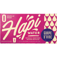 Load image into Gallery viewer, HAPI DRINKS: Water Grape Hapi, 8 pk