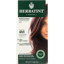 Load image into Gallery viewer, HERBATINT: Permanent Hair Color Gel 4M Mahogany Chestnut, 4.56 oz