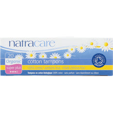 Load image into Gallery viewer, NATRACARE: Organic All Cotton Super Plus Tampons, 20 Tampons