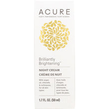 Load image into Gallery viewer, ACURE: Brilliantly Brightening Night Cream, 1.7 oz