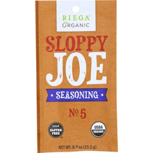 Load image into Gallery viewer, RIEGA: Seasoning Sloppy Joe Organic, 0.9 oz