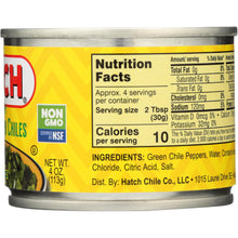 Load image into Gallery viewer, HATCH: Peeled Chopped Green Chiles Mild, 4 oz