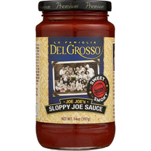 Load image into Gallery viewer, LA FAMIGLIA DELGROSSO: Joe Joes Sloppy Joe Sauce 14 Oz
