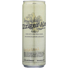 Load image into Gallery viewer, BRUCE COST GINGER ALE: Ginger Ale Unfiltered Original Can, 12 oz