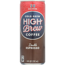 Load image into Gallery viewer, HIGH BREW: Cold-Brew Coffee Double Espresso, 8 oz