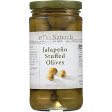 Load image into Gallery viewer, JEFF'S NATURALS: Jalapeno Stuffed Olives, 7.5 oz